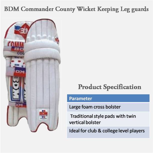 BDM Commander County Wicket Keeping Leg guards